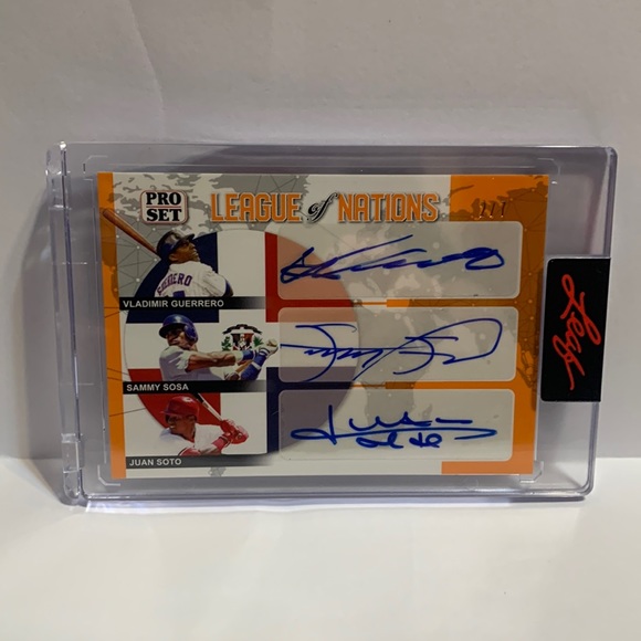 2022 Lead Pro Set LON Auto Guerrrero Sosa Soto #LON-03 SN2/7 (MISC7) - Picture 1 of 3